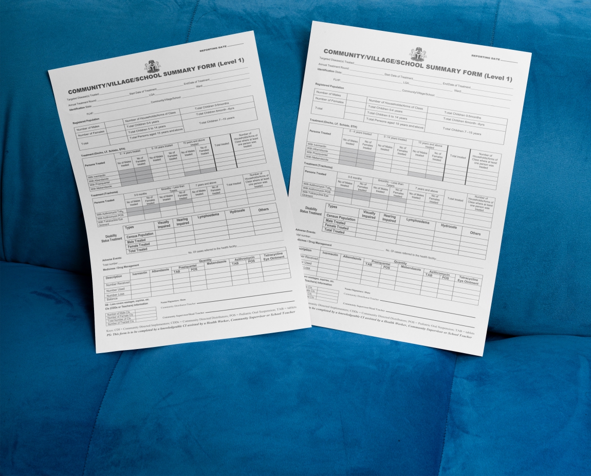 COMMUNITY/VILLAGE/SCHOOL SUMMARY FORM (Level 1)